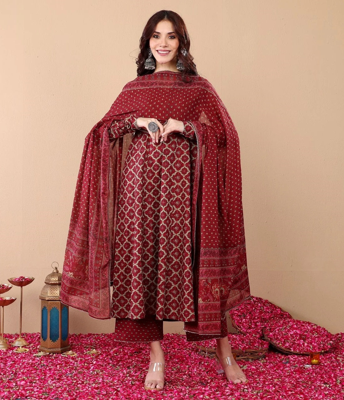 Peplum Rayon Kurti Set with Dupatta – Trendy, Flattering, and Effortlessly Stylish