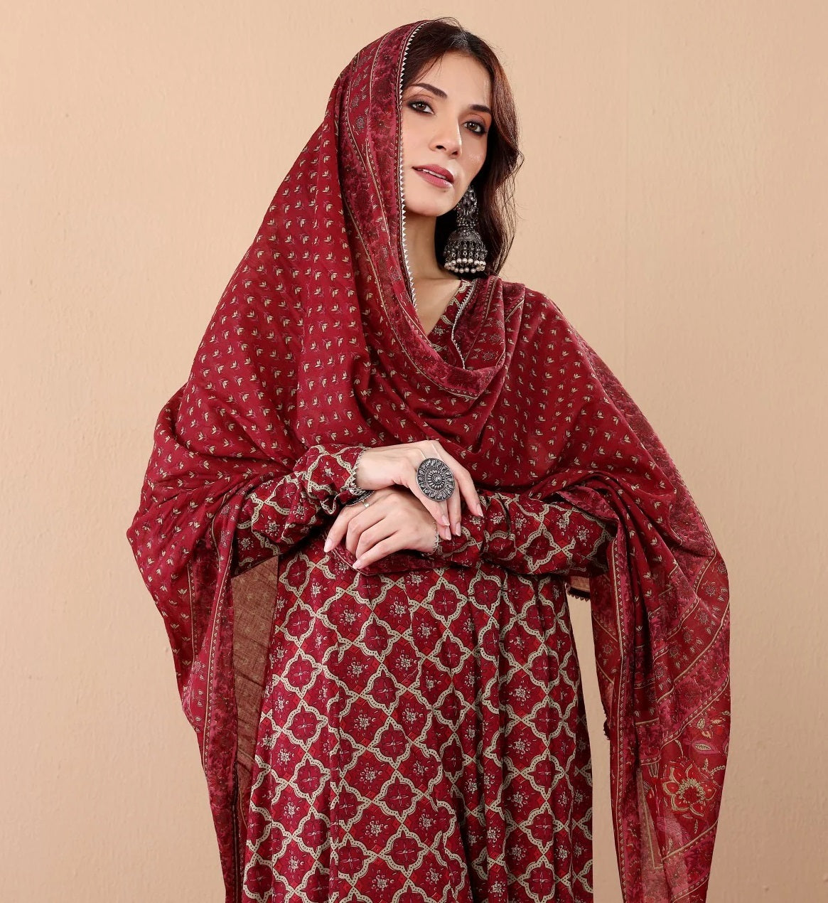 Peplum Rayon Kurti Set with Dupatta – Trendy, Flattering, and Effortlessly Stylish